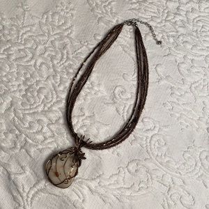 Bronze colored necklace 14-17 inches